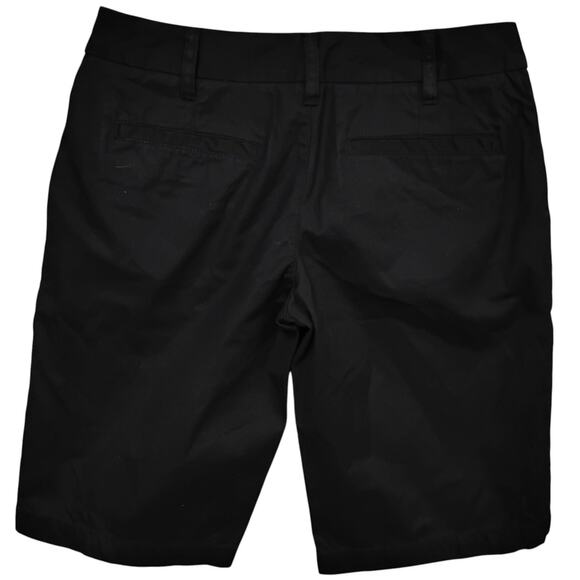 Merona Bermuda Shorts Size 4 Black 5 Pockets Belt Loops 100% Cotton Zippered - Picture 5 of 5